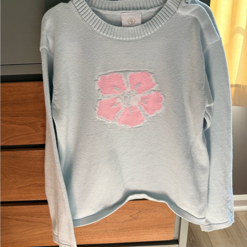 Lullaby Set Floral Crewneck Sweater & Skirt - Pink Flower